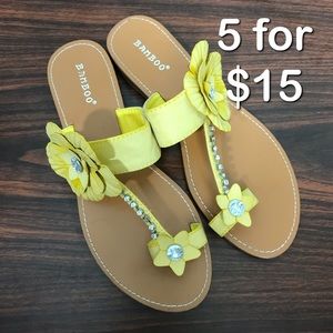 Bamboo Sandals. Size 7.5